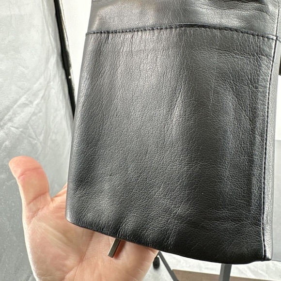 LAFAYETTE 148 New York BUTTERY SOFT BLACK LEATHER Full Zip JACKET 6 - Picture 4 of 10